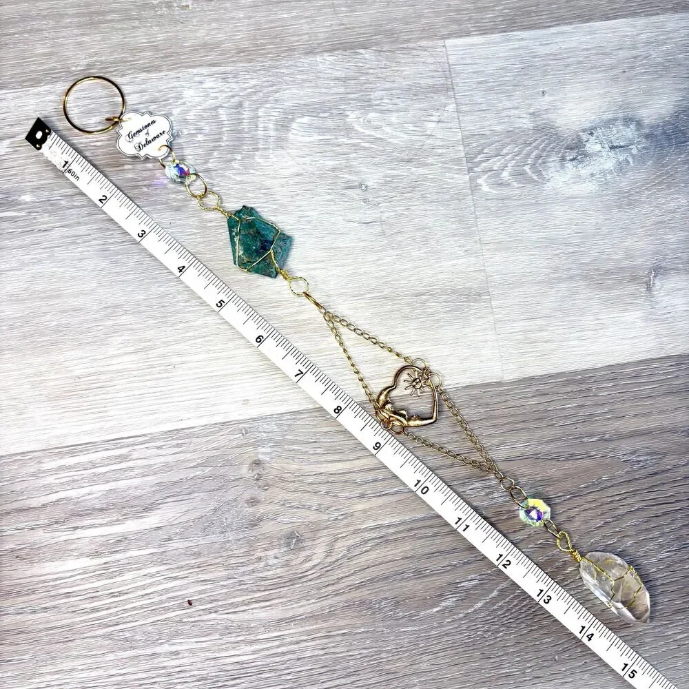 Delaware Chrysocolla & Quartz Wall Hanging, Gemstones of Delaware Collection